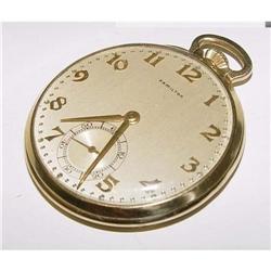 Deco 21 Jewel 14kt Gold Hamilton Pocket Watch #2208473
