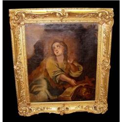 17c German School Mary Magdalene Oil Painting #2208480