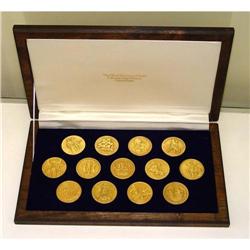 24kt Gold Sterling Silver Colonies Medals Coins#2208482