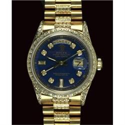 Men's Rolex Blue Day Date Super President Watch#2208487
