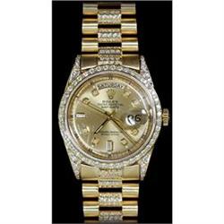 18kt Gold Day Date Super Rolex President Watch #2208488