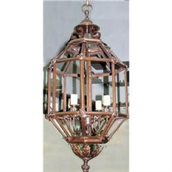 Large bronze Architectural lantern 4 Lights  #2208521