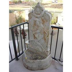 French Cast Iron Wall Fountain #2208596