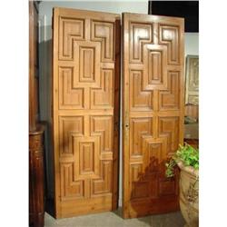 Pair of Paneled Spanish Doors  #2208605