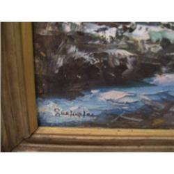 Running water with trees and rainbow #2208617