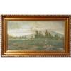 Image 1 : "Woman and Geese," Oil on Canvas - Early 1900s #2221125