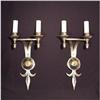 Image 1 : Pair of two light sconces. #2221300