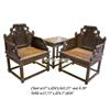 Image 1 : Chinese Hainan Huanghuali Throne Chair Set #2221393