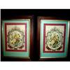 Image 1 : Pair of Framed Antique Needlepoints #2221519
