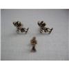 Image 1 : Pewter Cufflinks, tie pin figural pat.numb.! #2230103