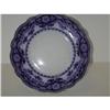 Image 1 : Flow Blue Plate "Crumlin" pattern #2230345