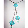 Art Deco Faceted AB Lucite Lariat Necklace #2230410