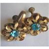 Image 1 : Art Deco Gold Vermeil & Rhinestone #2230414