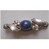 Victorian Enamel & Silver Floral Bar Brooch #2230423