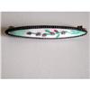 Image 1 : Tiny Victorian Bar Pin Brooch Hand Painted #2230424