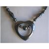Hematite Heart Necklace - 17" #2230505