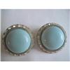 Image 1 : Lucite & Channel Set Rhinestone Earrings #2230586