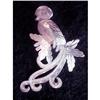 Image 1 : Etched Silver Brooch "Bird in Palm Tree" #2230596