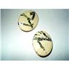 Image 1 : Earrings Embedded Lucite - Huge Oval #2230629