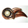 Image 1 : Large Copper Leaves Brooch #2230638