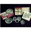 Image 1 : Gorham Crystal Napkin Rings and Crystal Candle #2230739