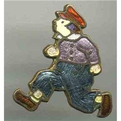 VINTAGE DUTCH BOY ENAMELED PIN #2230955