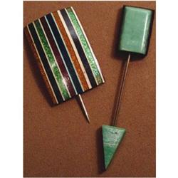 20's VIntage DECO COLORFUL FOIL HATPINS #2232162