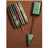 Image 1 : 20's VIntage DECO COLORFUL FOIL HATPINS #2232162