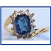 Image 1 : Fancy Blue  Cocktail UNUSUAL Glitzy RING #2232198