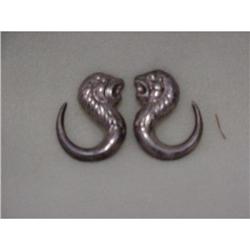 Sterling Lion Earrings Sku1900 #2232219