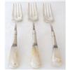 Image 1 : Mother of Pearl Sald Forks (set of3) Sterling #2232405