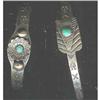 Image 1 : Childs Bracelets. (2) Silver & Turquoise #2232478