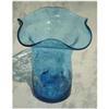 Image 1 : Crackle Glass Pinched-In Vase #2232542