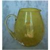Image 1 : Crackle Glass Pitcher in Vaseline Opalescent #2232568