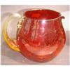 Image 1 : Crackle Glass Bulbous Pitcher #2232572