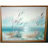 Image 1 : Seashore Misty Dawn Oil on Canvas Painting #2232664