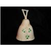 Image 1 : Belleek Harp Shamrock Bell 6/Sixth Mark Green #2232713