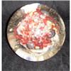Image 1 : 3&quot; round red & white canopy anchored to #2232745