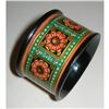 Image 1 : Unusual Mauchline "Tudor Rose" Napkin Ring #2232783