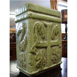 EUROPEAN ARCHITECTURAL ANTIQUE VASE URN COMPOTE#2233146