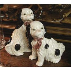 ANTIQUE PORCELAIN DOGS FIGURINE STAFFORDSHIRE #2233171