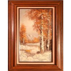 "Winter Time" by Wallace - landscape painting #2176692