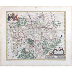 Antique Map Episcopatus Europe Dutch Blaeu 1647#2176712