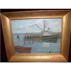 NEW ENGLAND NORTH SHORE OIL PAINTING #2176777