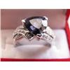 Image 1 : SALE Estate Trillion Sapphire Engagement Ring #2176923