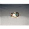 Image 1 : 14K Diamond MOP Turquoise Coral Mosaic Band #2177256