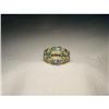 Image 1 : 10K 14K WG Gold Enamel Ruby Emerald Floral Ring#2177317