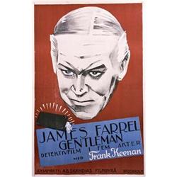 Original 1922 Swedish Film Poster #2177338