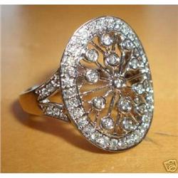 14K White Gold Diamond Right Hand Ring #2177458