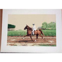 Mel Hunter, Tennessee Walker, Signed Lithograph#2177474